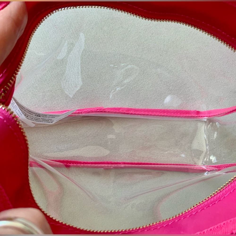 NWT J.CREW CLEAR CROSSBODY BAG W/SNAPDRAGON TRIM & STRAP - Picture 5 of 7